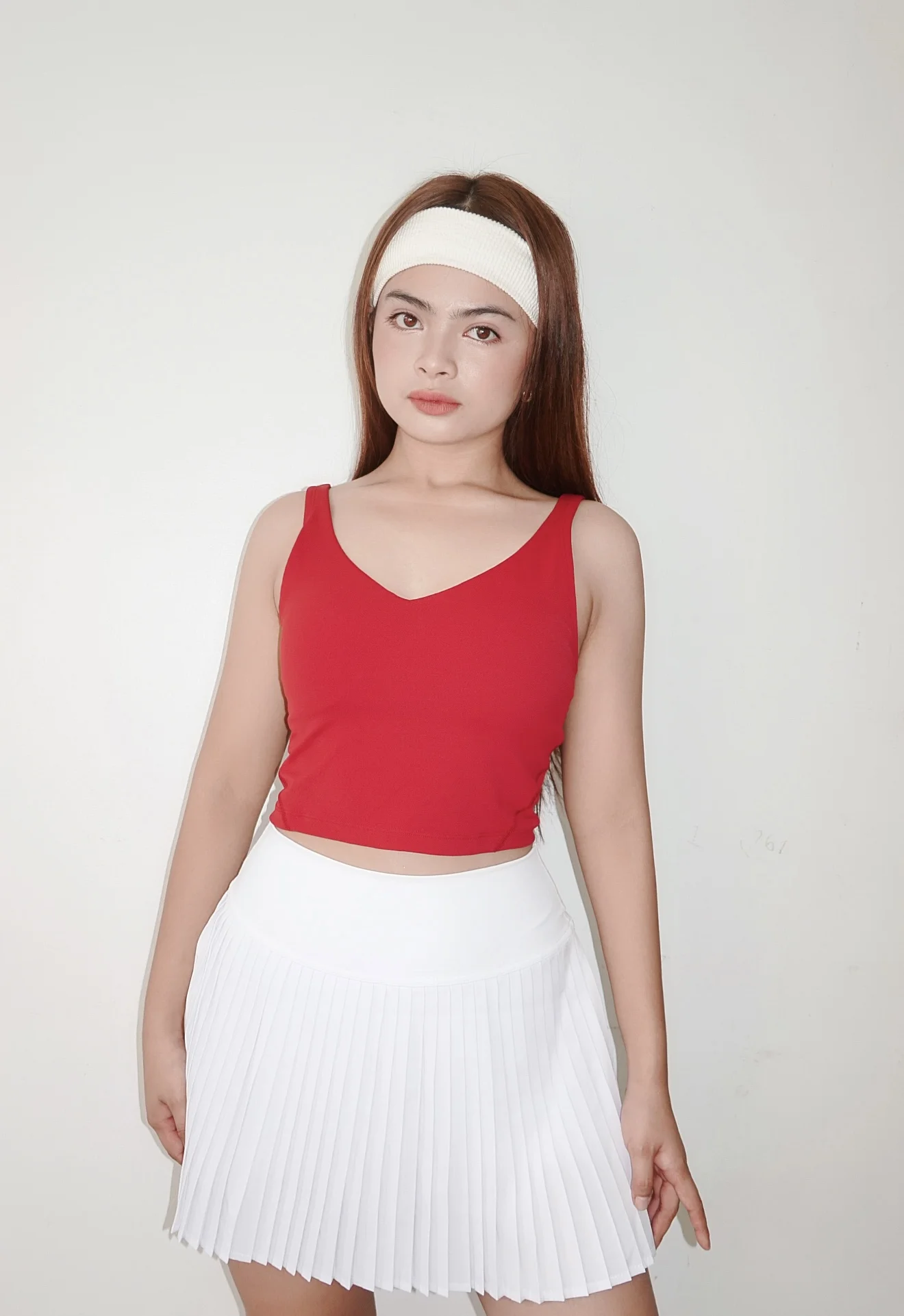 FREYA TOP IN RED